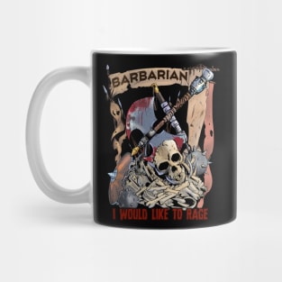 Barbarian - I would like to rage Mug